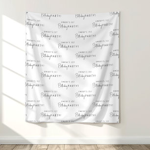 Tapiz Paso Y Repetición De La Fiesta De Cumpleaños Neutr
