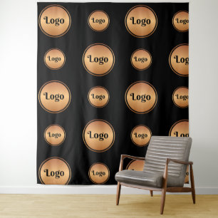 Tapiz Paso y repetición del logotipo redondeado pequeño