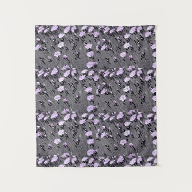 Tapiz Pastel Lilac Wildflowers (Anverso)