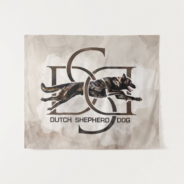 Tapiz Pastor holandés - Ilustracion holandés (Anverso (horizontal))