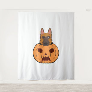 Tapiz Pastores Alemanes De Halloween Atrapados En Una Ca