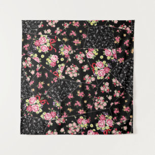 Tapiz Patchwork floral: diseño sin Bonitos.