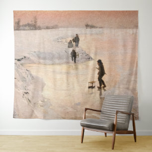 Tapiz Patinadores   Emile Claus 1891