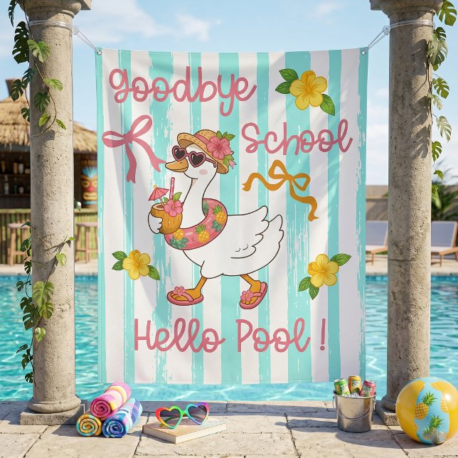 Tapiz Pato Loco Hola Fiesta de Rayas de Verano (Subido por el creador)