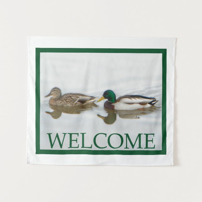 Tapiz Patos Silbones - Bienvenidos (Anverso (horizontal))