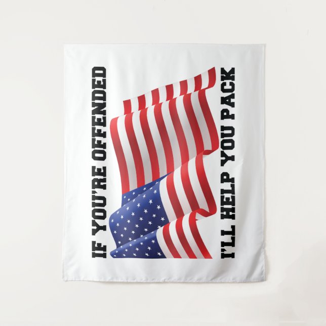 Tapiz patriota americano (Anverso)