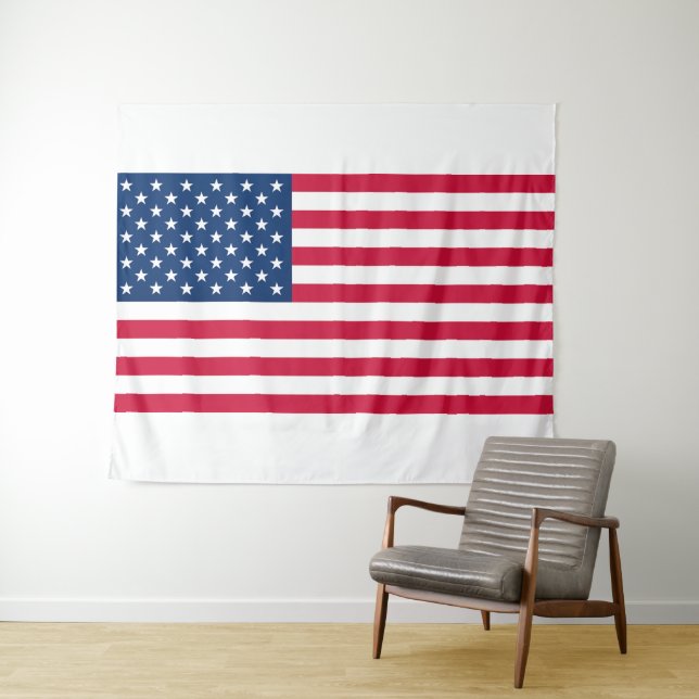 Tapiz Patriótico de Bandera Americana (In situ (horizontal))