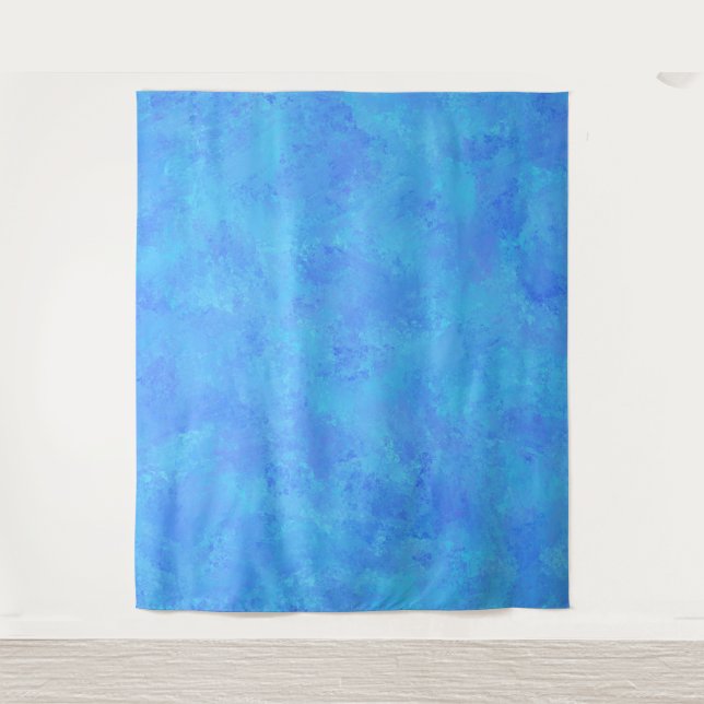 Tapiz Patrón abstracto azul (Anverso)