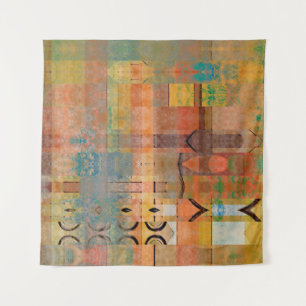 Tapiz patrón abstracto de rayas horizontales geométricas