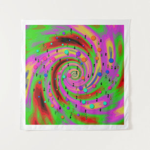 Tapiz Patrón abstracto de tornado colorido