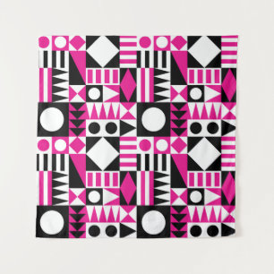 Tapiz Patrón abstracto moderno de mediados de siglo.