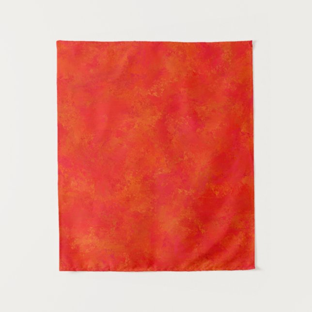 Tapiz Patrón abstracto naranja rojo (Anverso)