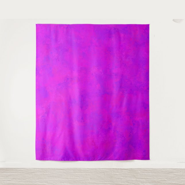 Tapiz Patrón abstracto rosa morado (Anverso)