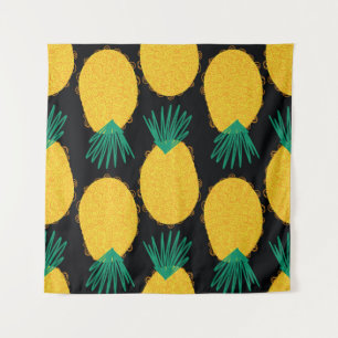 Tapiz Patrón abstracto sin fisuras de piña. Contemporáne