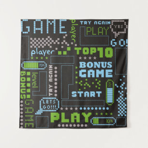 Tapiz patrón abstracto sin fisuras en el estilo de juego