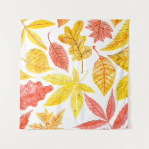 Tapiz Patrón acuarela de varios otoño coloridos