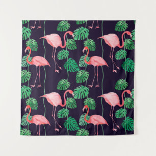 Tapiz Patrón acuático sin foco con flamingo