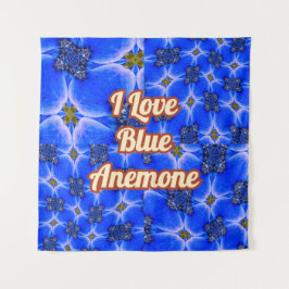 Tapiz Patrón anémico de los jardines azules