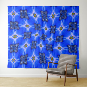 Tapiz Patrón anémico de los jardines azules