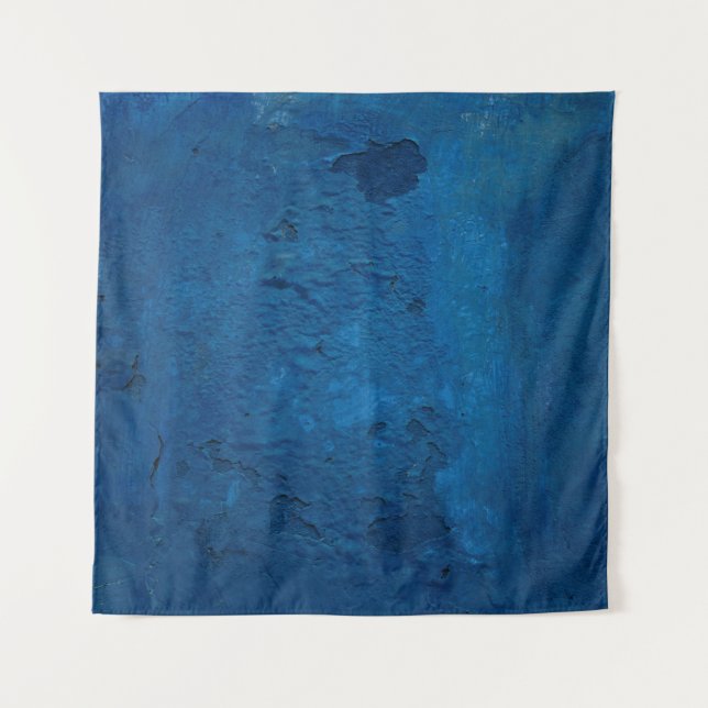 Tapiz Patrón antiguo de gruns azul mural (Anverso)