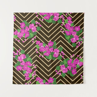 Tapiz Patrón ardiente e inquebrantable en flores dulces.