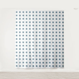 Tapiz Patrón Art Deco Azul