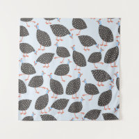 Patrón azul de aves de Guinea