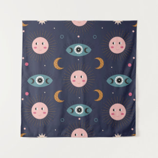 Tapiz Patrón boho bebé, estilo hippie chic.