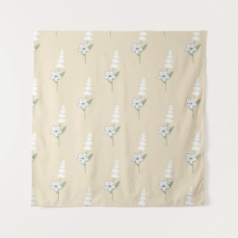 Tapiz Patrón Botánico Bohemio Beige Floral