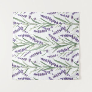 Tapiz Patrón botánico de lavanda