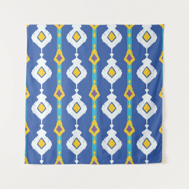 Tapiz patrón continuo de ikat (Anverso)