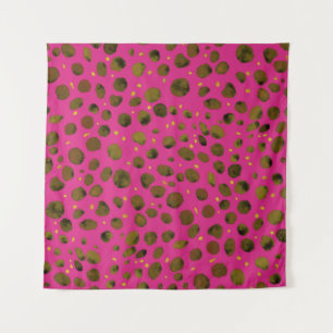 Tapiz Patrón de acuarela con piel abstracta de chita.