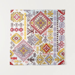 Tapiz Patrón de adorno paisley de alfombras indias. Mand