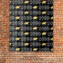 Tapiz Patrón de año de clase de graduación Fondo de colo