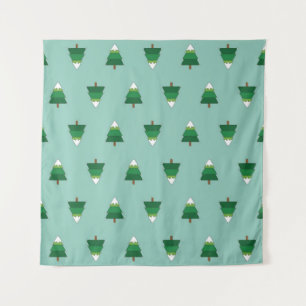 Tapiz patrón de árbol de Navidad