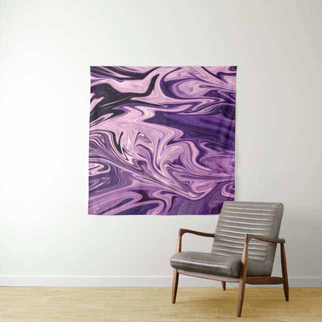 Tapiz Patrón de arte de galaxia azul (In situ)