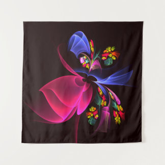 Tapiz Patrón de arte de resumen floral colorido moderno 