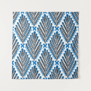 Tapiz Patrón de arte folclórico sin costura escandinavo 