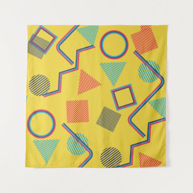 Tapiz Patrón de arte pop sin inconvenientes. Resumen de  (Anverso)
