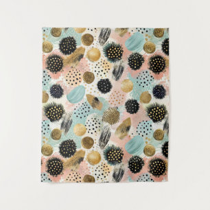 Tapiz Patrón de círculo abstracto - con Purpurina y espe