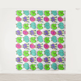 Tapiz Patrón de colisiones coloridas