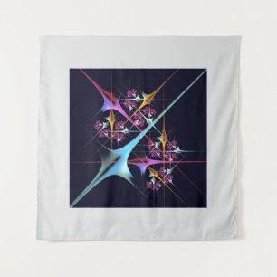 Tapiz Patrón de color de arte de color rosa floral moder