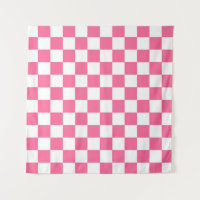 Patrón de comprobación de color blanco rosado