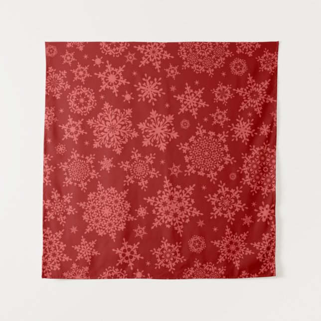 Tapiz Patrón de copo de nieve (Anverso)