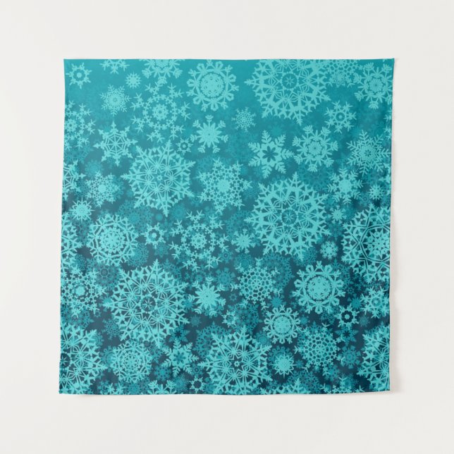 Tapiz Patrón de copo de nieve (Anverso)