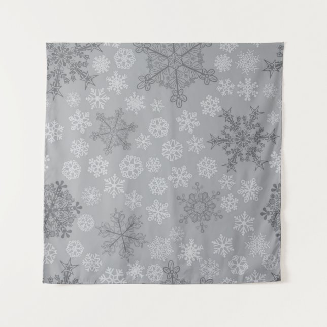Tapiz Patrón de copo de nieve (Anverso)
