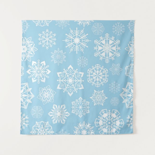 Tapiz Patrón de copo de nieve (Anverso)