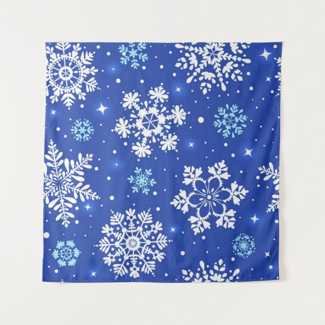 Tapiz Patrón de copo de nieve (Anverso)