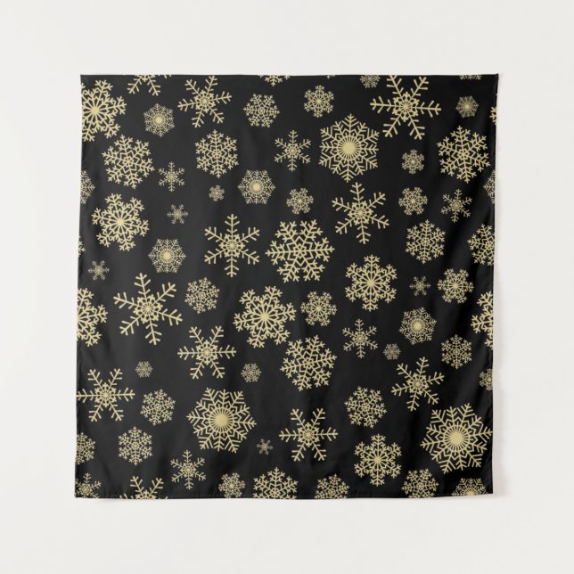 Tapiz Patrón de copo de nieve (Anverso)