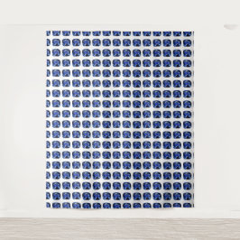 Tapiz Patrón de Corte Cojín de Zafiro Azul